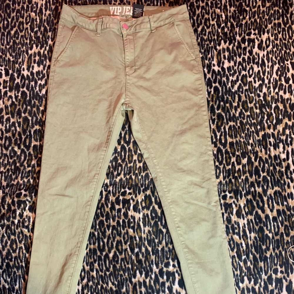 Green classic jeans